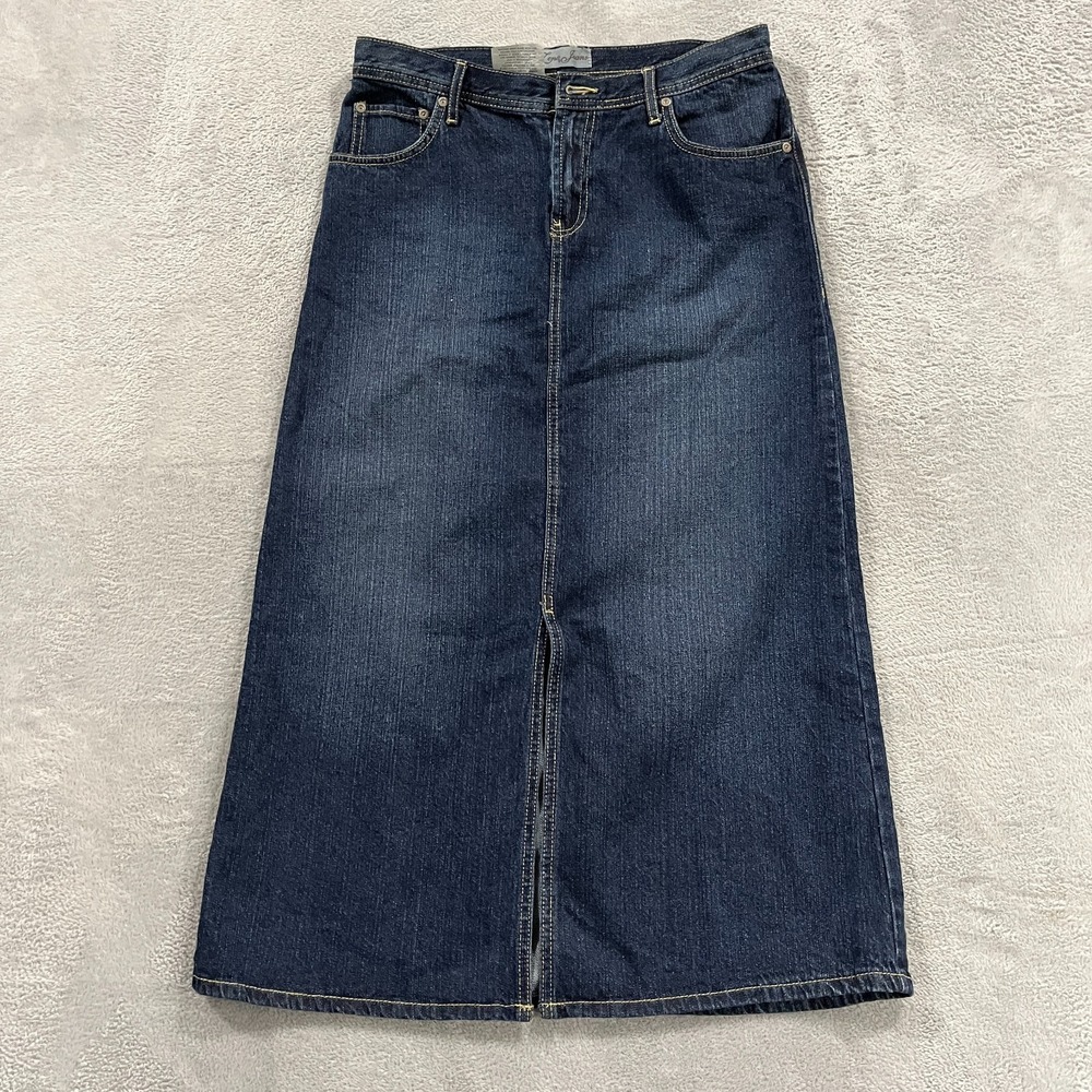 Lena Jeans Denim Skirt Womens 8 Western Blue Boho Hippie Maxi